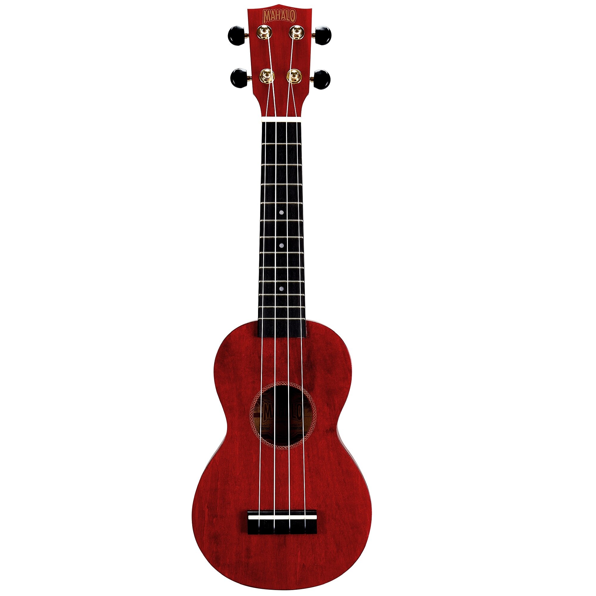 Укулеле Mahalo sopran Slimline MS1TRD, Калъф, Прозрачно/Червено - eMAG.bg