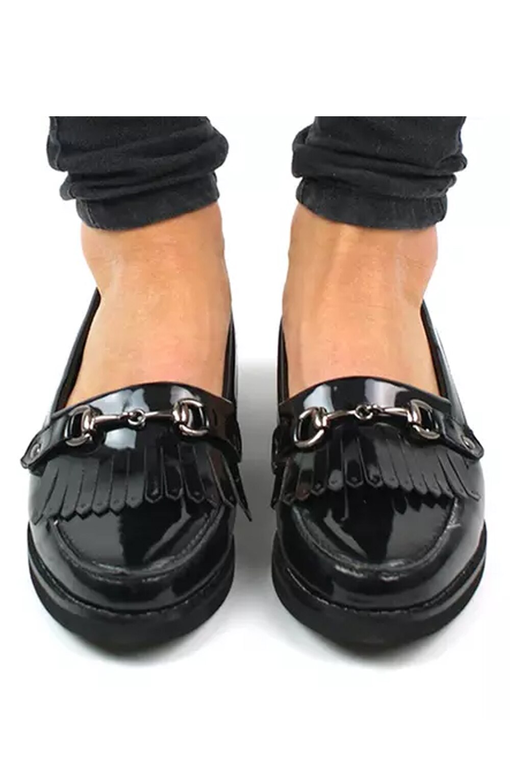 Дамски мокасини Ella Duke Style 16248916 15-662, Лачени, С декорация ...