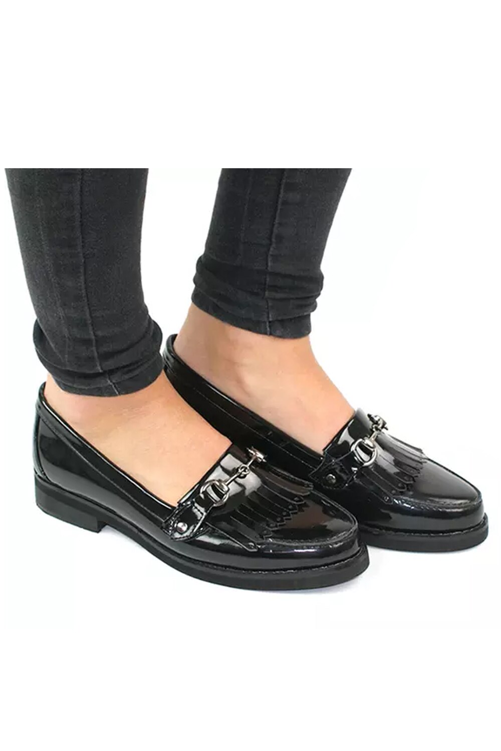 Дамски мокасини Ella Duke Style 16248916 15-662, Лачени, С декорация ...