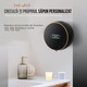 Dozator automat pentru Sapun spuma sau lichid, montat pe perete, Display inteligenta, senzor de miscare, fara atingere, baterie reincarcabila 2000 mAh, 300 ml, negru