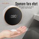 Dozator Automat Pentru Sapun Spuma sau Lichid Zadabso®, Montat pe Perete, Display Inteligent, Senzor de Miscare, fara Atingere, Baterie Reincarcabila 2000 mAh, 300 ml, Alb