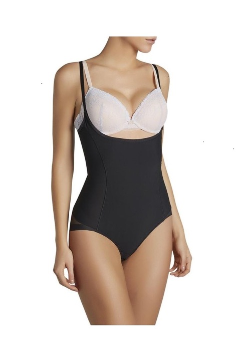 Body modelator cu efect Push-up Negru, Negru, L