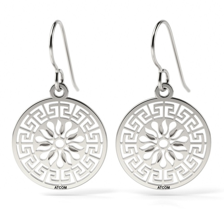 Модел Hyperion обеци от бяло злато