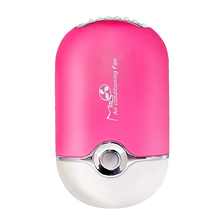 Zggzerg mini szempillaragasztó szárító ventilátor, USB újratölthető, hordozható ventilátor, beépített szivaccsal, szempillahosszabbítós lányoknak tervezve, rózsaszín