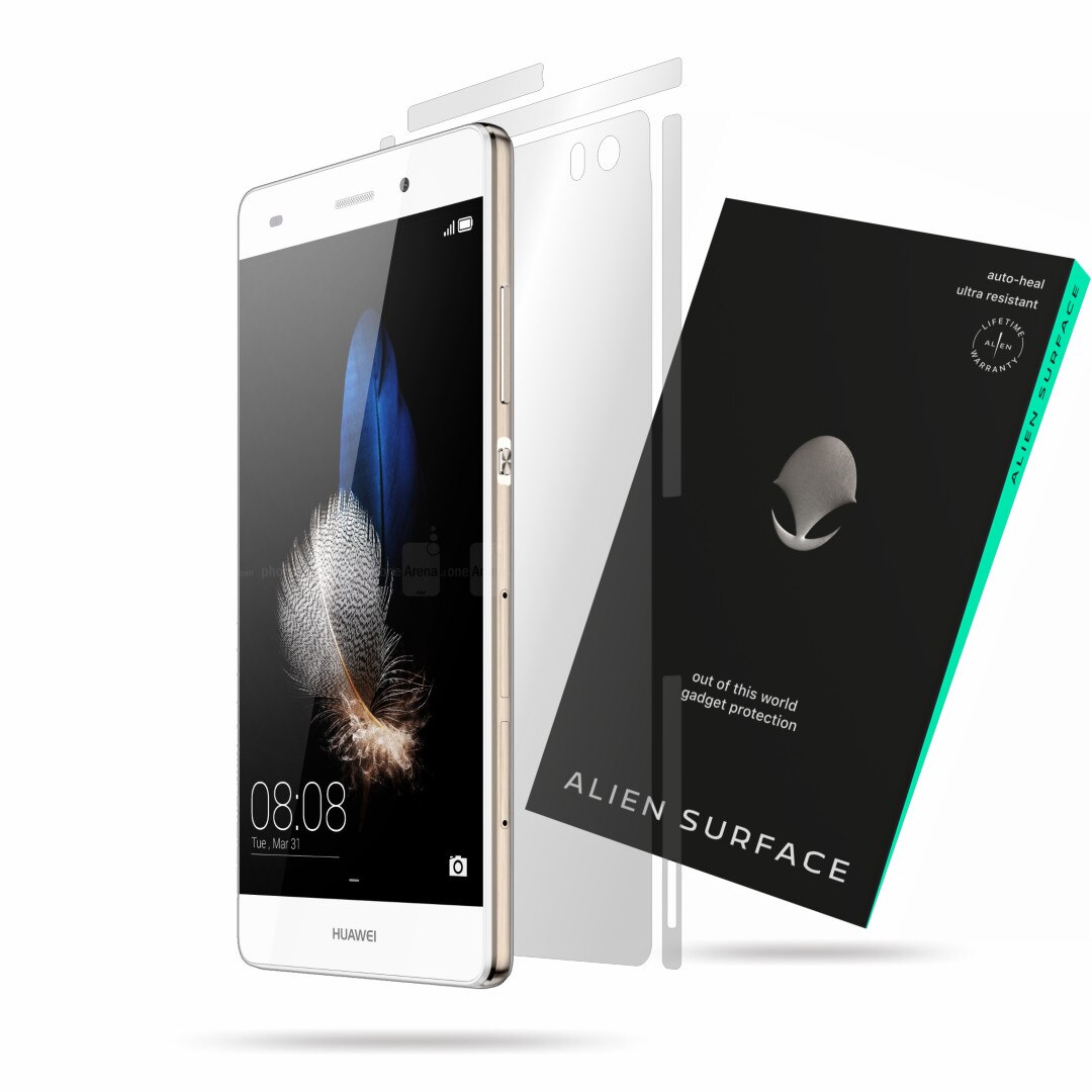 Folie Alien Surface, Huawei P8 Lite, protectie spate, laterale