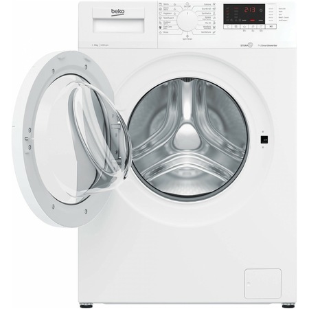 Пералня Beko WUE8726XST, 8 кг, 1400 об/мин, HomeWhiz, Bluetooth дистанционно управление, SteamCure, AddXtra, Кас A, Инверторен мотор ProSmart, Бял