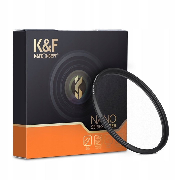Дифузионен филтър HD NANO-A Black Diffusion 1/2 K&F /52 mm / KF01.2235