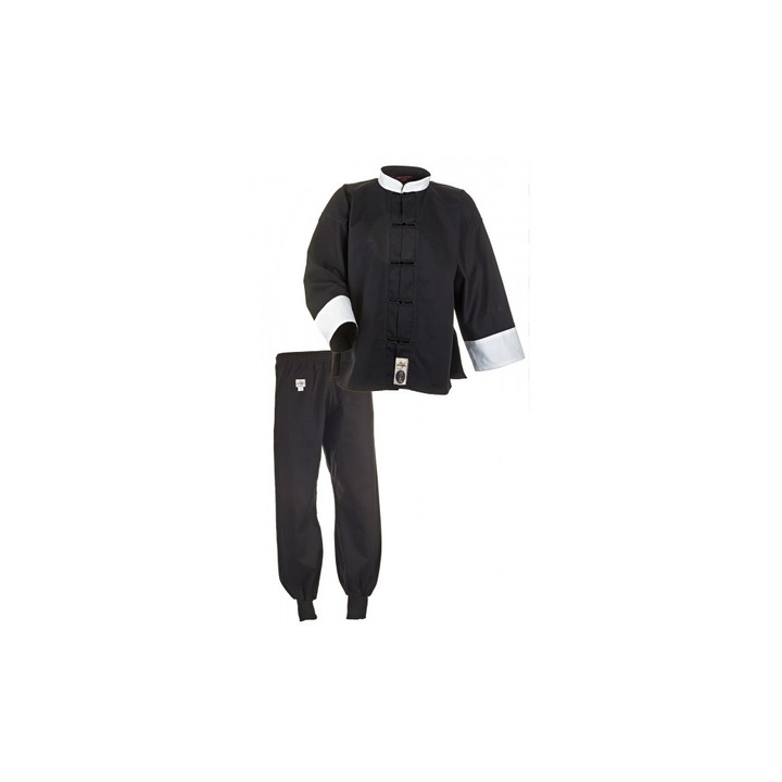 Kimono Kung Fu Negru/Alb, Negru