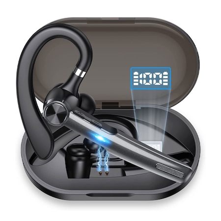 Casca Bluetooth Wireless, Zennic® Talk PRO Business, Tip Handsfree, Bluetooth 5.1, Sunet HD, Microfon Dual, Multipoint, Eliminare zgomot, Autonomie 55h, Latenta scazuta