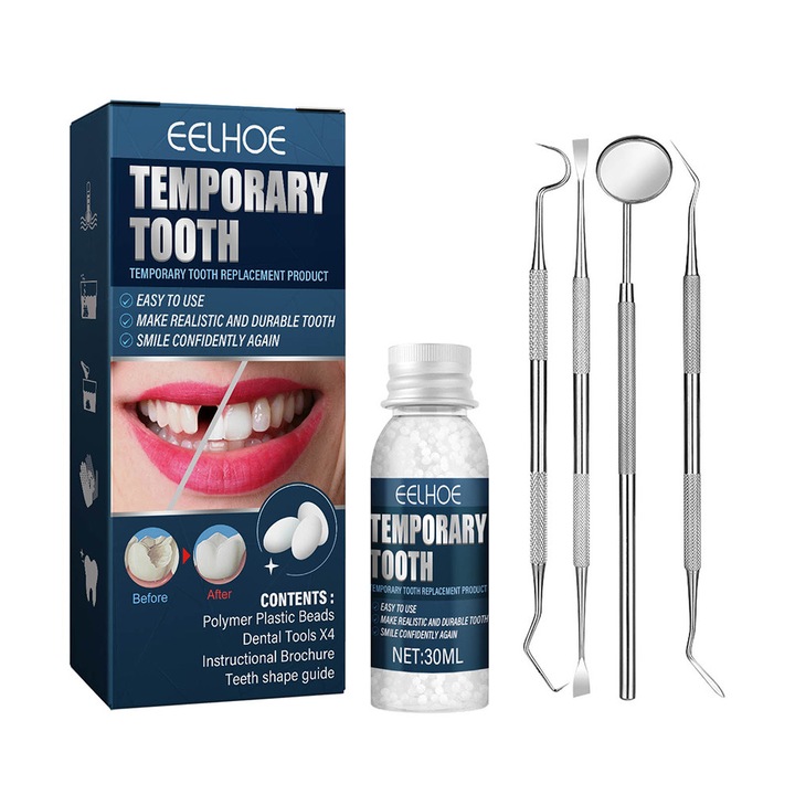 Proteza dentara din termoplastic folosit pentru proteze dentare provizorii premium cu ustensile modelaj non-toxic 30G Clasic