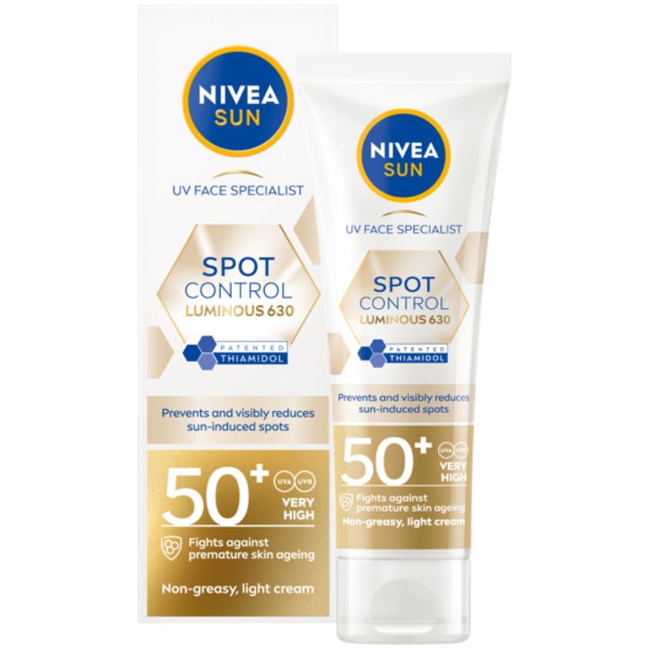 Crema pentru ten NIVEA SUN Dark Spot Control anti-pete pigmentare cu SPF 50+, 40 ml