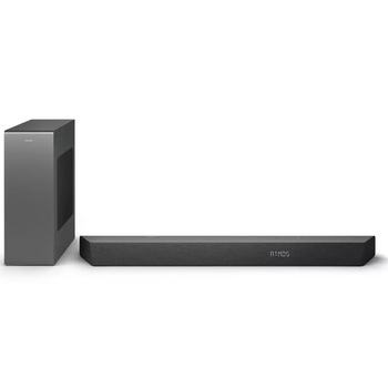 Soundbar Philips TAB8507B/10, 3.1ch, 300W, Dolby Atmos, Subwoofer Wireless, Negru