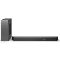 Soundbar Philips TAB8507B/10, 3.1ch, 300W, Dolby Atmos, Subwoofer Wireless, Negru