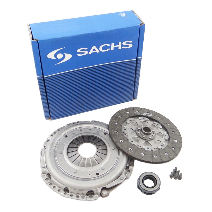 Autó kuplungkészlet, SACHS, acél, Seat Leon II/VW Golf Plus-szal kompatibilis, ezüst
