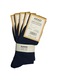 Set 5 bucati sosete barbati, 100%Bumbac fara cusatura, masura 39-42, Negru, Bleumarin, Gri inchis