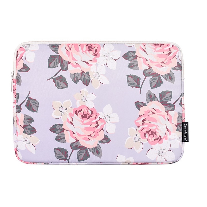 Virágos tok, kompatibilis a Macbook Air Pro 13-mal, fekete