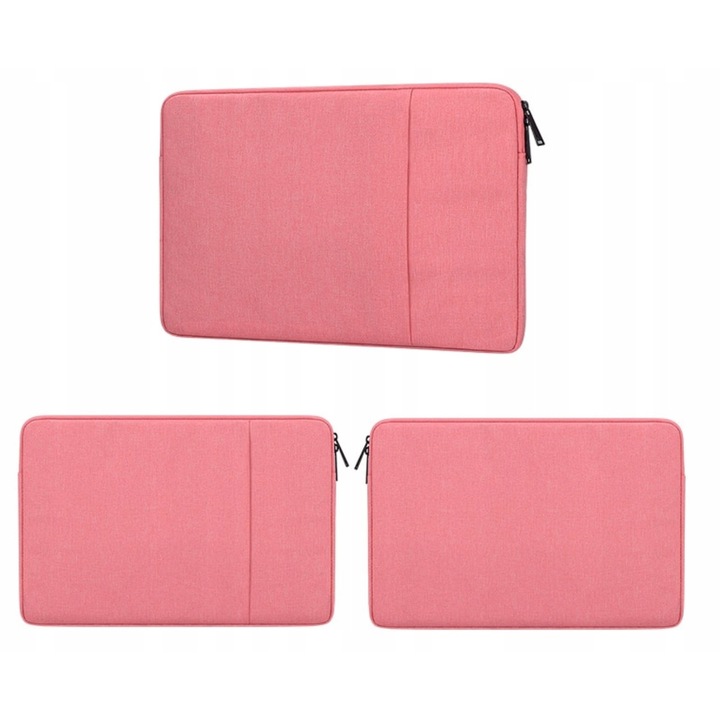 Laptop tok, Kompatibilis Macbook AIR PRO 13" M1 13.3 14.2, 33x24x3cm, rózsaszín