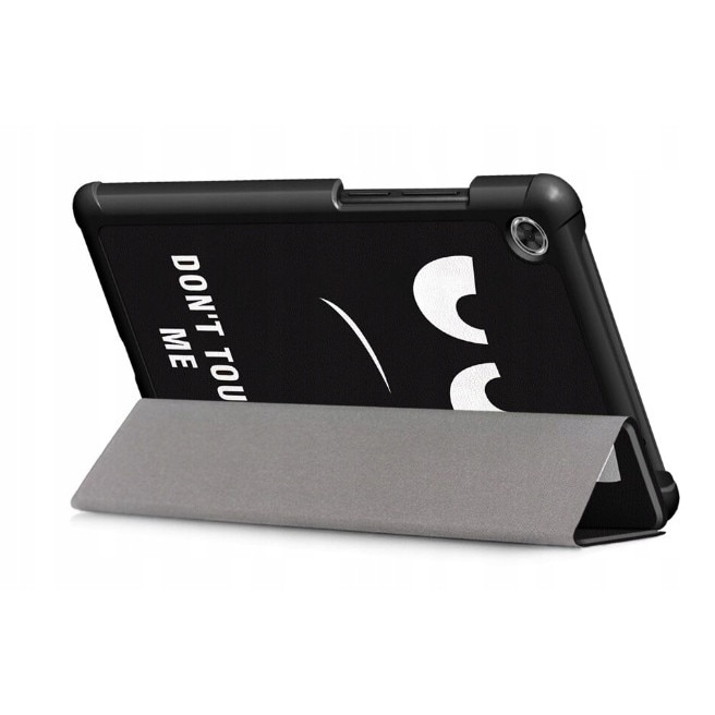 Husa Lenovo Tab M7, Piele ecologica\Policarbonat, Negru\Alb