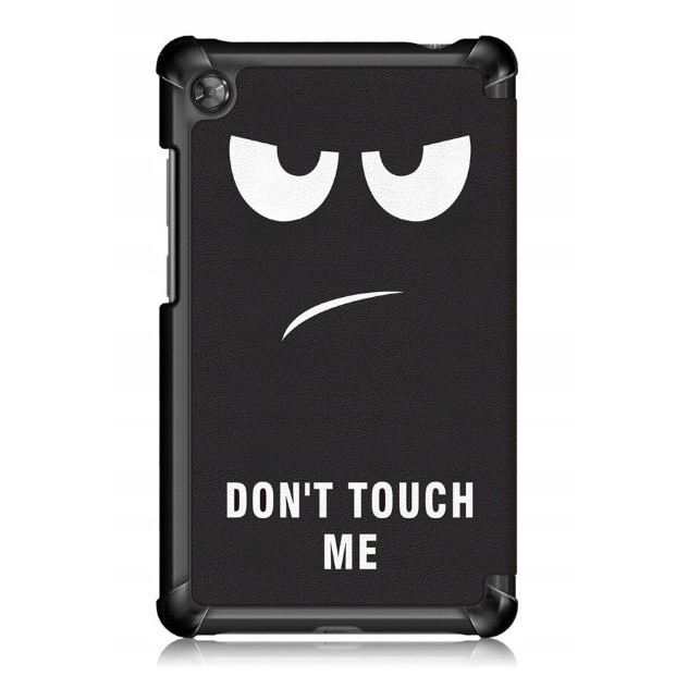 Husa Lenovo Tab M7, Piele ecologica\Policarbonat, Negru\Alb