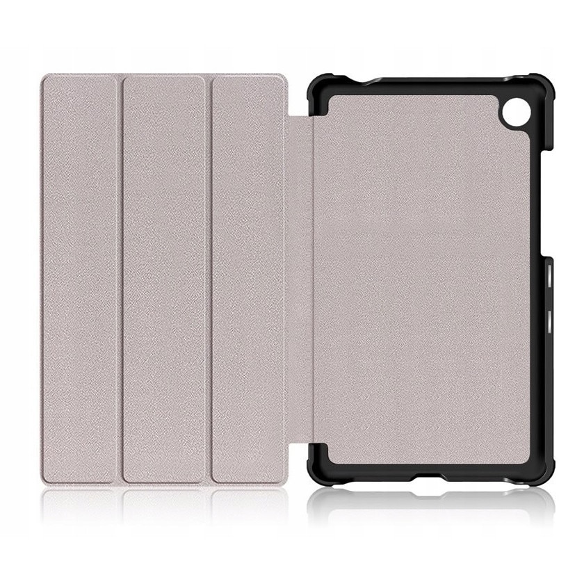 Husa Lenovo Tab M7, Piele ecologica\Policarbonat, Negru\Alb