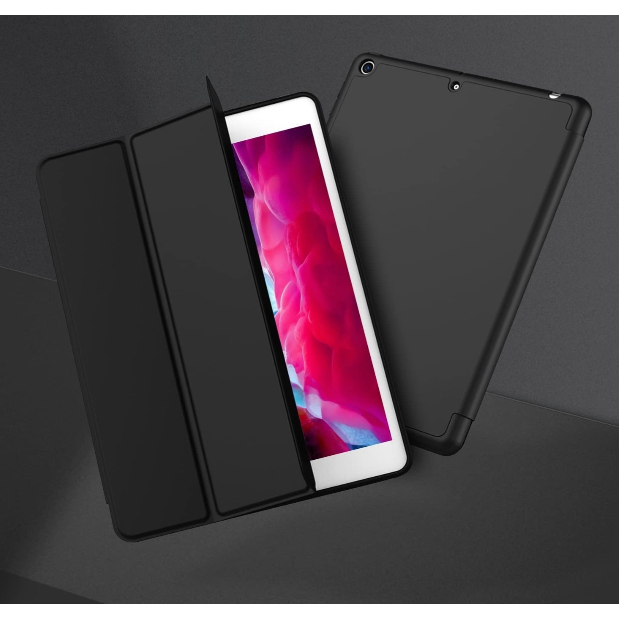 Husa Apple iPad 9.7, Piele ecologica, Roz