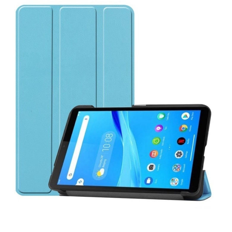 Husa Lenovo Tab M7, Piele ecologica, Albastru