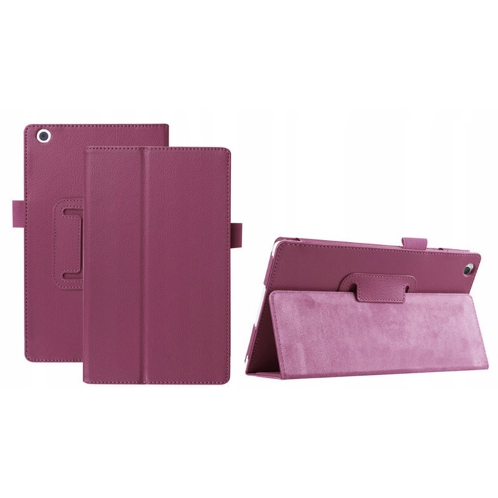 Borító állvánnyal Lenovo TAB 3 8.0 A8-50/TAB 2 A8-50 8.0, Ökológiai bőr, Burgundia
