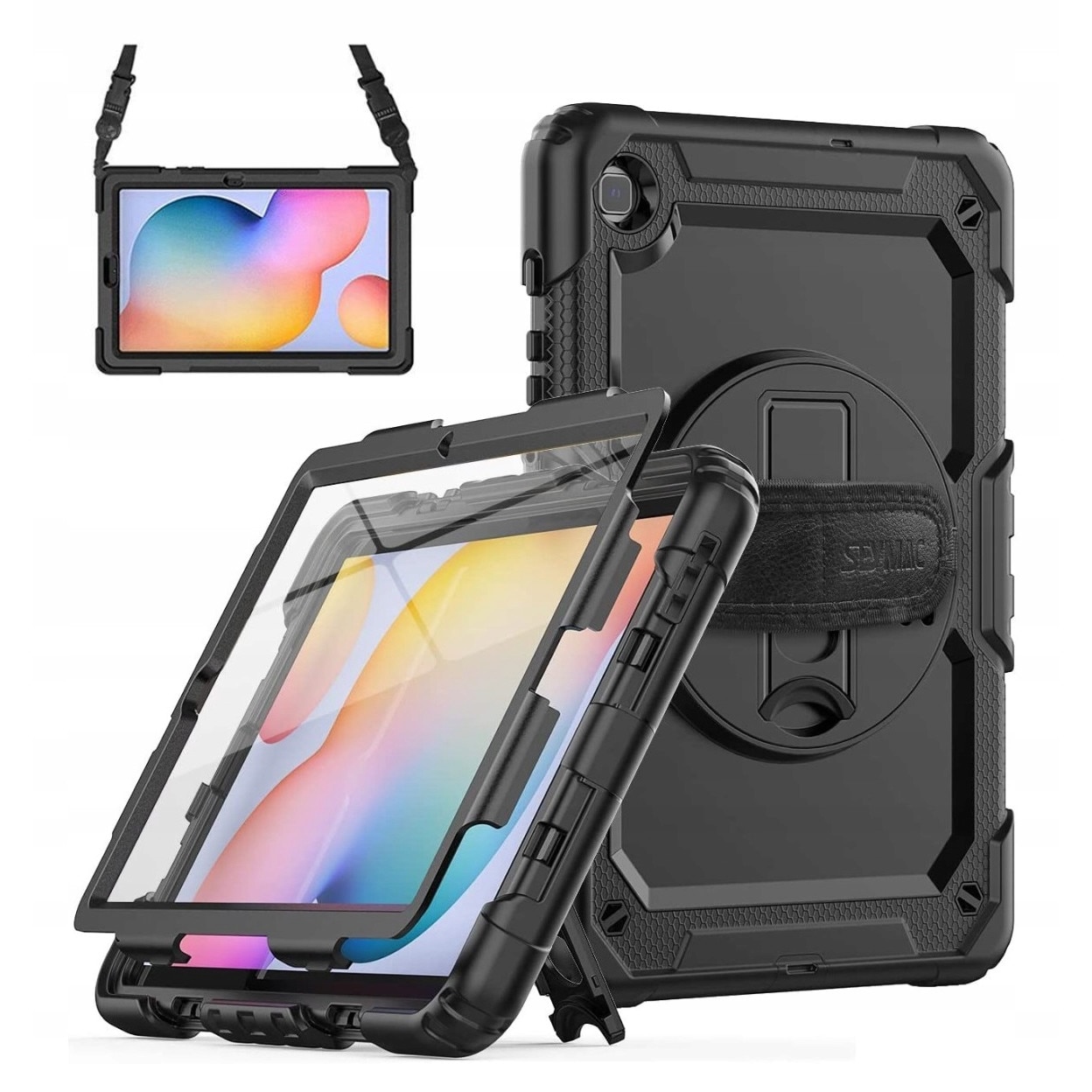 Husa tableta, Policarbonat, Pentru SAMSUNG GALAXY TAB S6 LITE 2021 2022, Negru