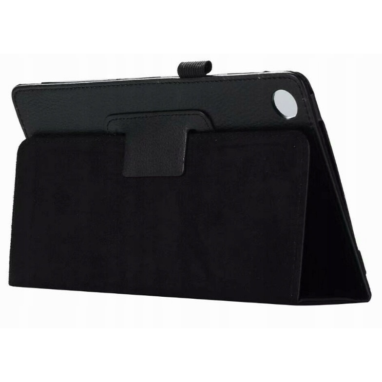 Husa tableta, pentru Huawei MediaPad M5 Lite 8, piele ecologica, neagra