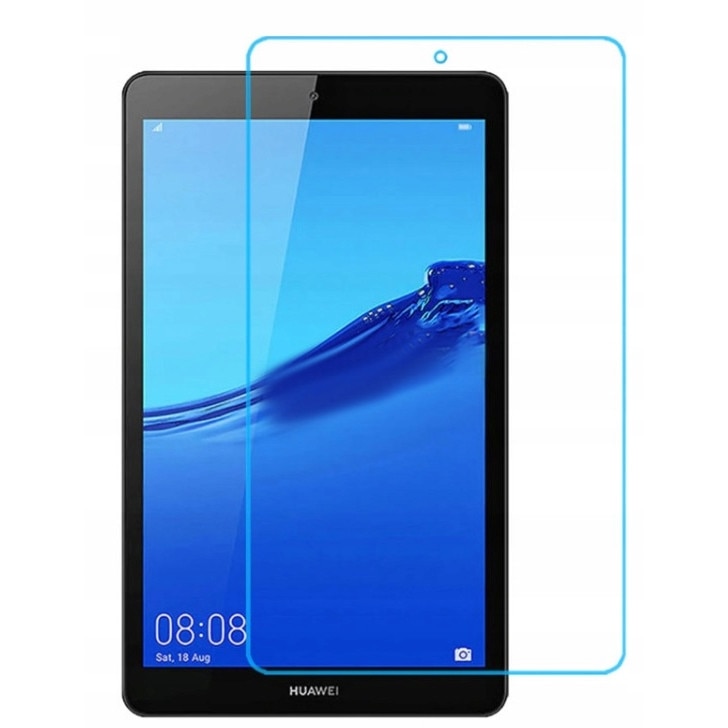 Husa tableta, pentru Huawei MediaPad M5 Lite 8, piele ecologica, neagra