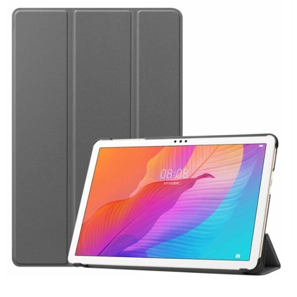 Husa pentru tableta, Piele ecologica/Policarbonat, Compatibil HUAWEI MATEPAD 10.1 T10/T10S AGS3-W00D, Gri