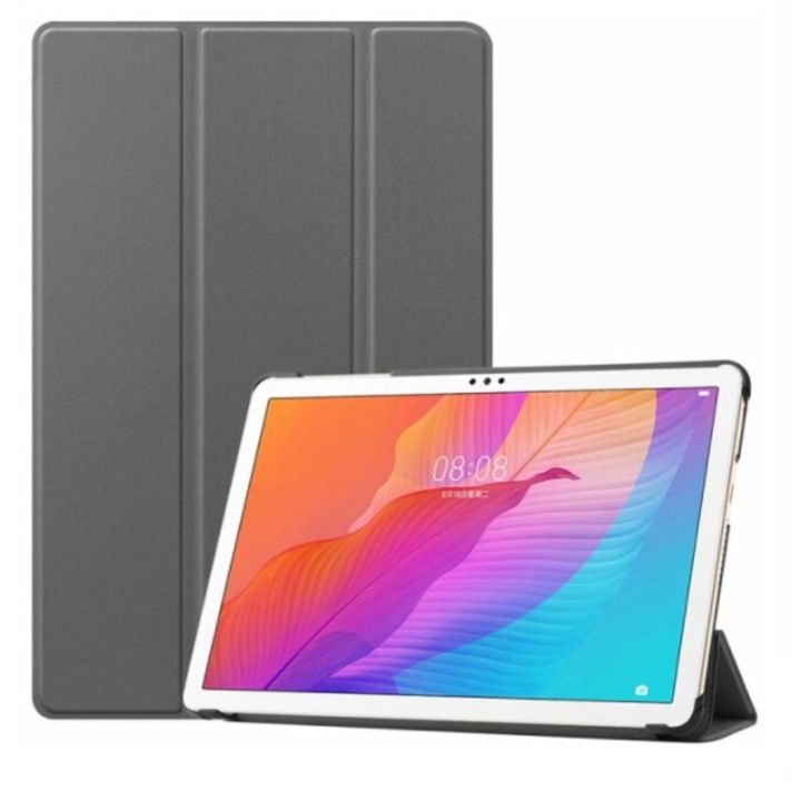 Калъф за таблет, Екологична кожа/Поликарбонат, Съвместим HUAWEI MATEPAD 10.1 T10/T10S AGS3-W00D, Сив