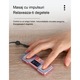 Mini aparat, impulsuri electromagnetice, fizioterapie, electrostimulare, portabil, 4 moduri de stimulare, micro USB, autonomie, 12 ore, masaj, degete, negru, 86x38x12mm