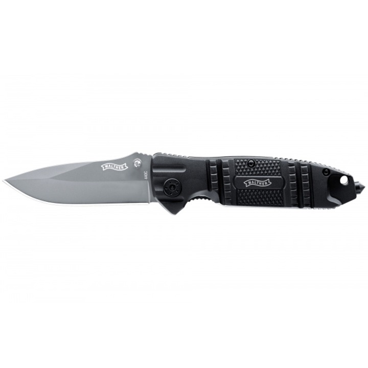 Тактически нож Umarex Walther STK 5.0717 с кания, Разбивач на стъкло, Изцяло метална конструкция