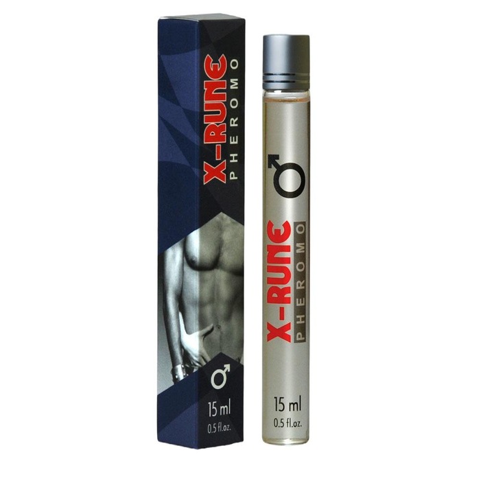 Parfum cu feromoni masculini, Cedru/Busuioc/Violet/Mosc, 15 ml