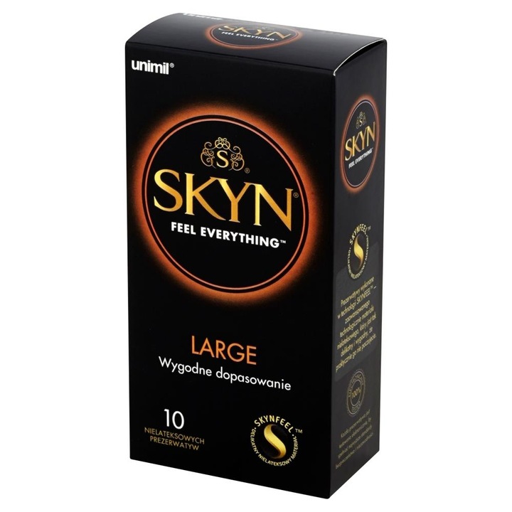 Комплект 10 бр. нелатексови презервативи Skyn Large