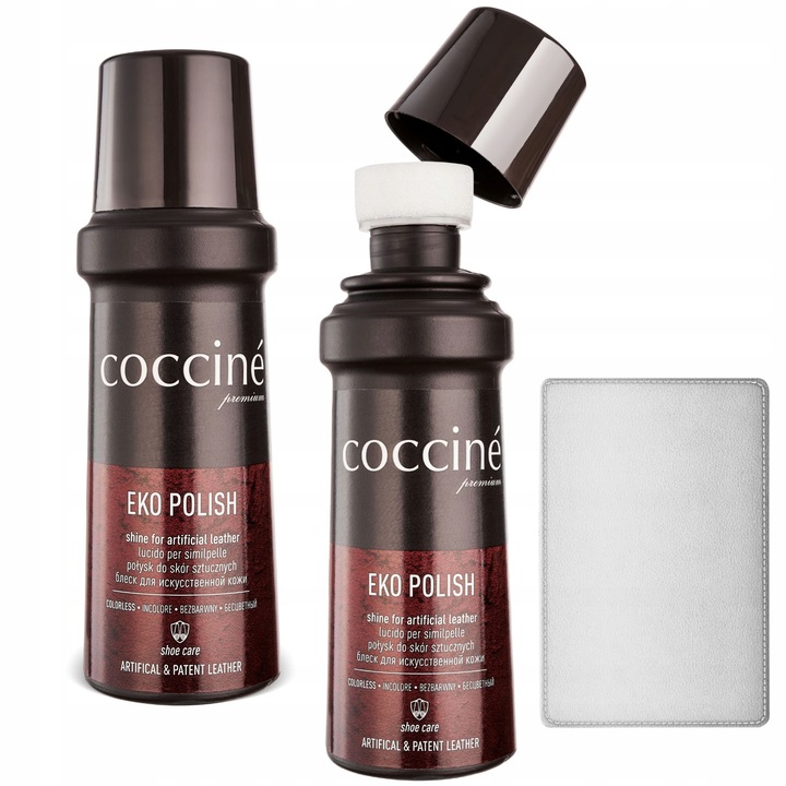 Set 2x Pasta incolora pentru pantofi din piele, Coccine, 75 ml