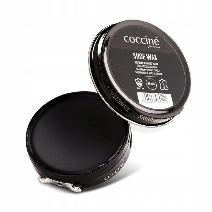 Cipőápoló készlet, Coccine, Természetes/szemcsés bőrre, 40 ml