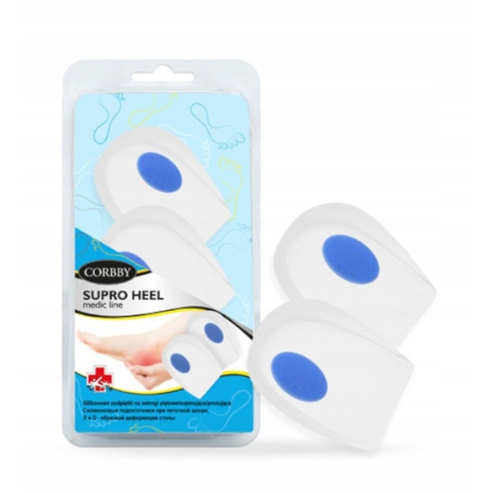 Set 2 talonete ortopedice din silicon, corectare pronatie/supinatie, marimea S