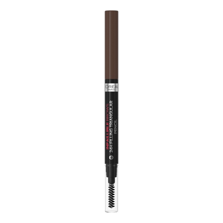 Creion de sprancene L'Oreal Paris Infaillible Brows 24H Triangular, nuanta 3.0 Brunette​