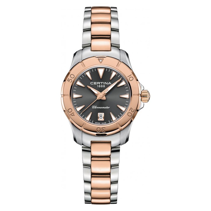 Női karóra, Certina, INOX, 29 mm, Ezüst