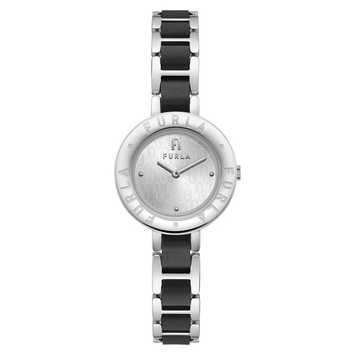 Női óra Essential, Furla, Kvarc, Rozsdamentes acél, Ezüst/Fekete