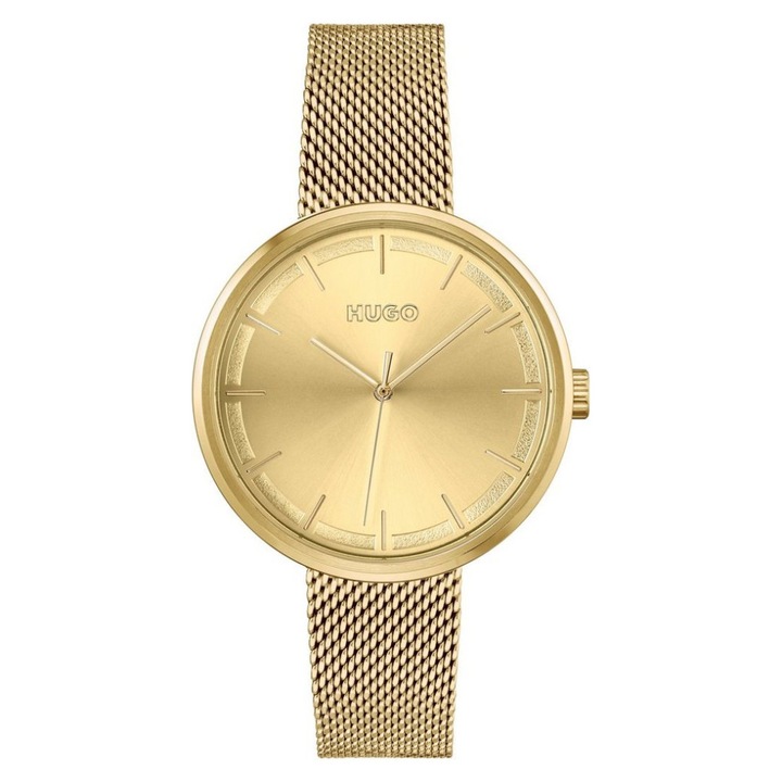 Дамски часовник, Hugo Boss, Elegant, 38 mm, Steel, Gold