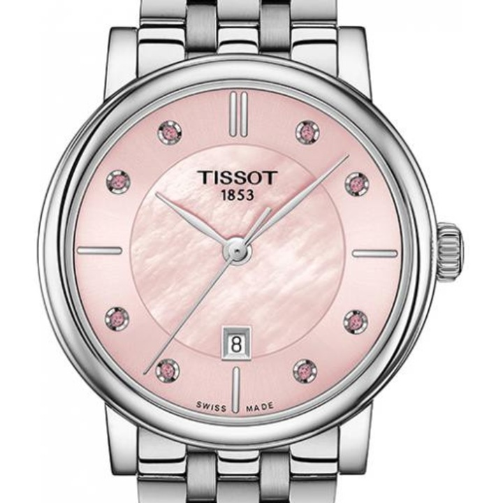Ceas dama, Tissot, INOX, 30 mm, Argintiu