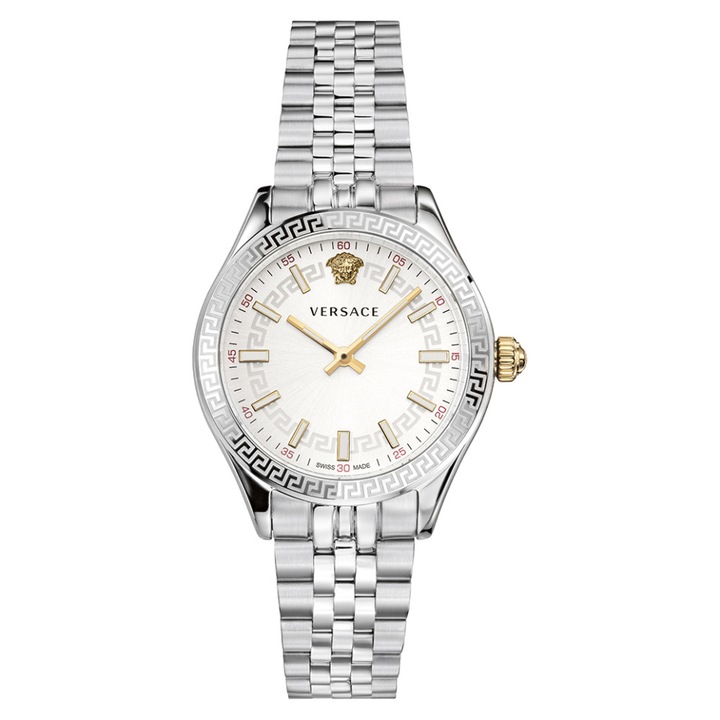Női karóra, Versace, Rozsdamentes acél, Ezüst