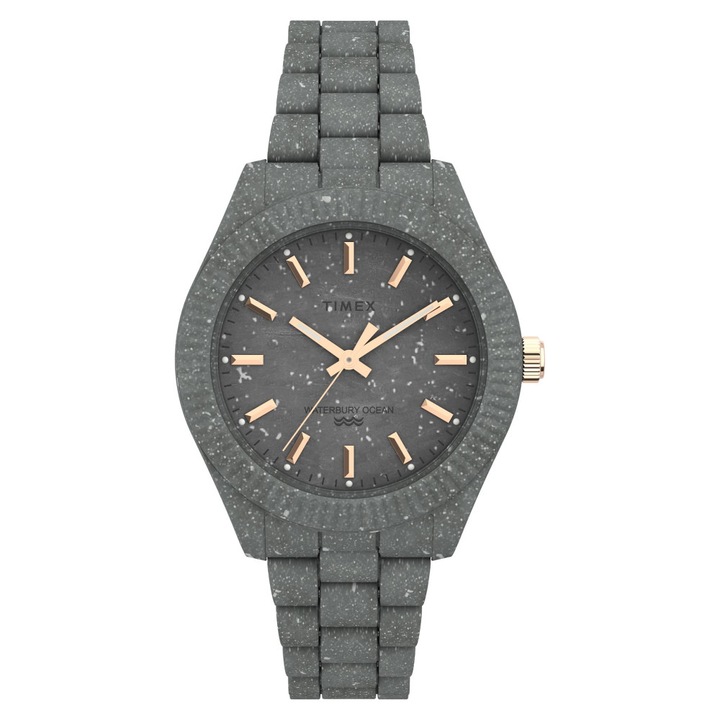 Ceas dama, Timex, Plastic, 37 mm, Gri