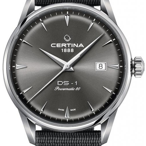 Ceas barbati, Certina, Otel, Mecanism Quartz, Argintiu/Negru - eMAG.ro