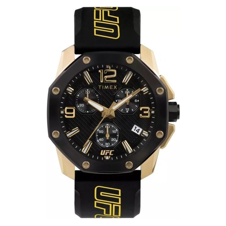 Ceas pentru barbati, Timex, Inox/Cauciuc, Negru