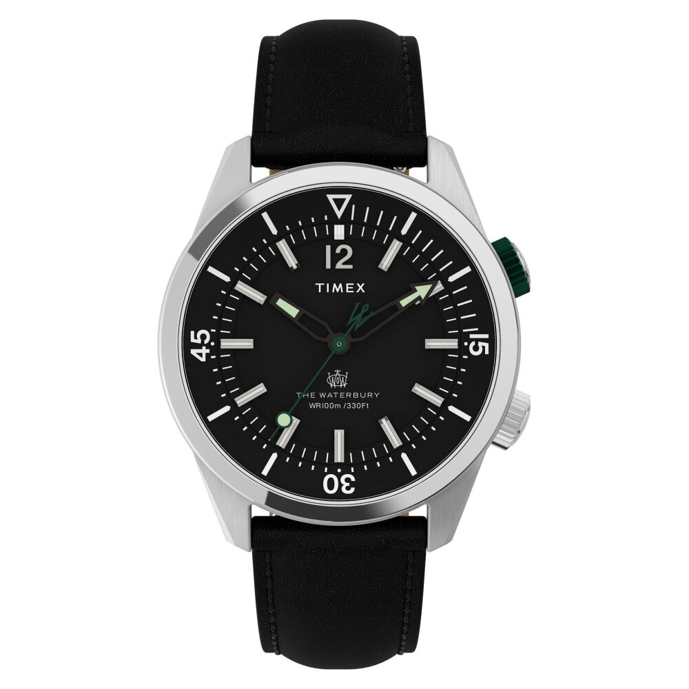 Мъжки часовник, Timex, Месинг/Кожа, Черен - eMAG.bg