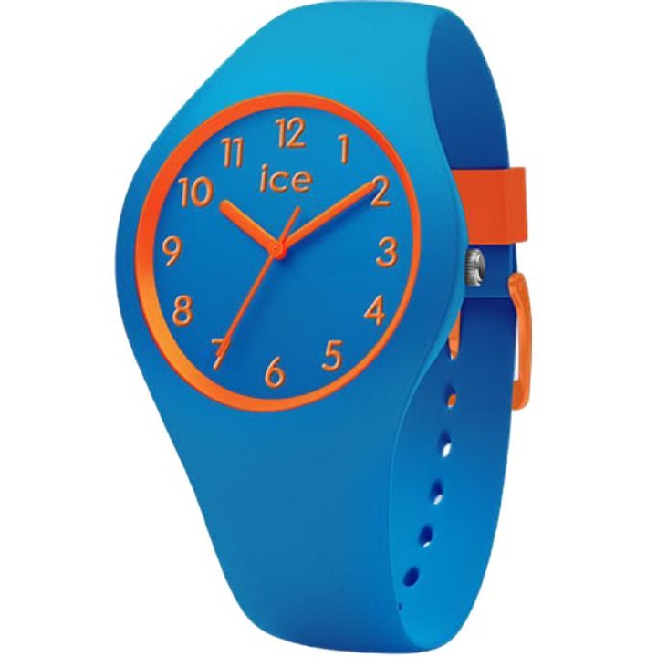 Часовник за момчета, Ice Watch, Ice Ola Kids, пластмаса/гума, 34 mm, син/оранжев